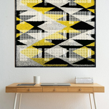 Wandkalender // Kilim Tiger gelb