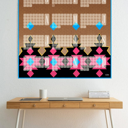 Wandkalender // Kilim Big Mountain braun pink