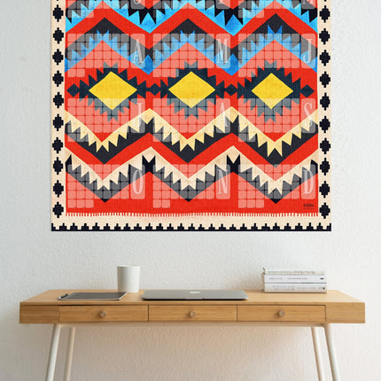 Wandkalender  // Kilim Classic rot
