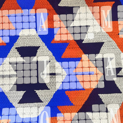 Wandkalender Kilim Diamond orange rot