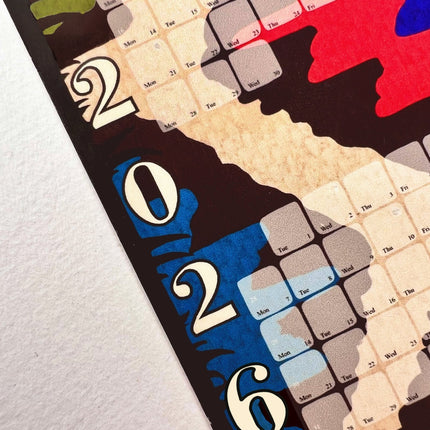 Wandkalender // Kilim Leo creme