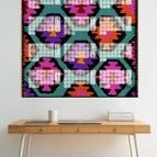 80 cm x 80 cm / Jahresplaner 2026 / Glattes Kunstdruckpapier 240 g