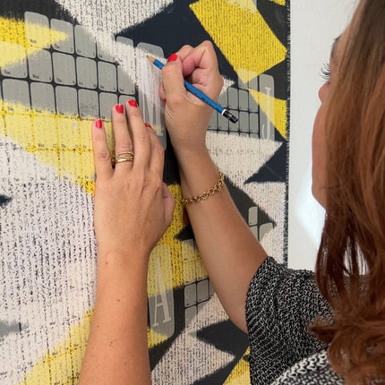 Wandkalender // Kilim Tiger gelb