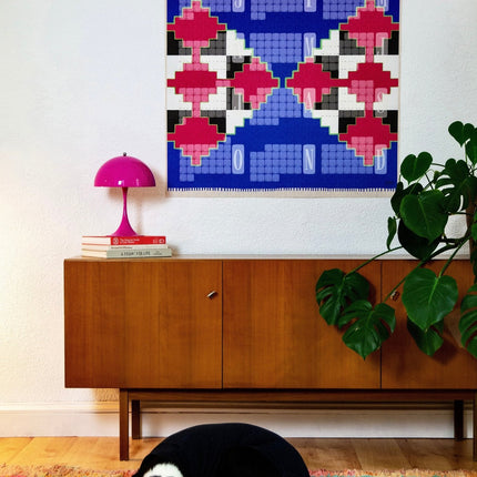 Wandkalender // Mexiko blau pink