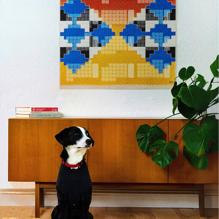 Wandkalender // Mexiko orange blau