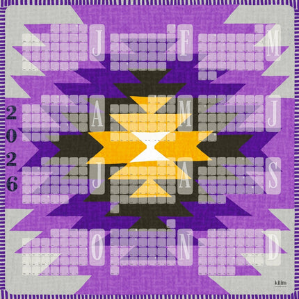 Wandkalender // Yamka violett