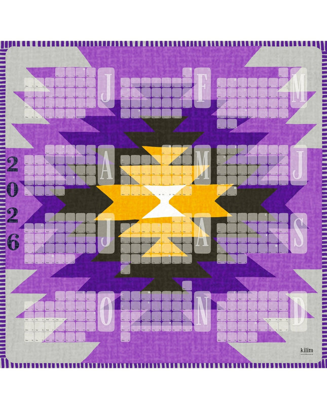 Wandkalender // Yamka violett