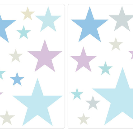 SEO. Wandsticker Set Pastell Sterne - Linkreich
