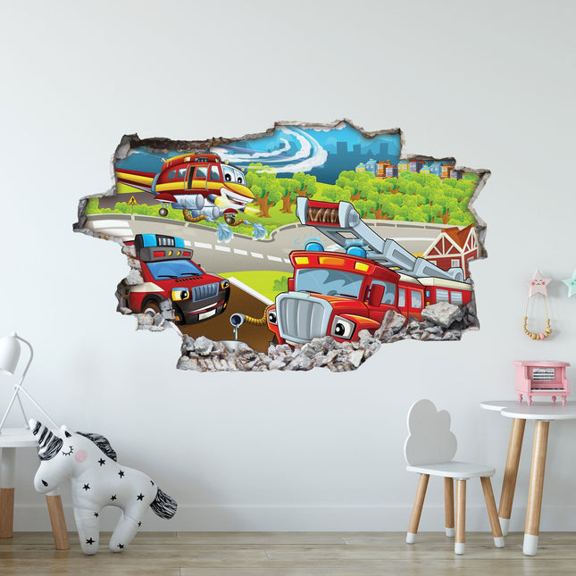 SEO. Wandtattoo Kinderzimmer Feuerwehr Design - Feuerwehr V1 Linkreich