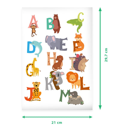 SEO. Wandtattoo Kinderzimmer Tier Alphabet Design - Linkreich