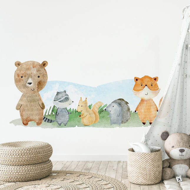 SEO. Wandtattoo Kinderzimmer Waldtiere Design - Linkreich