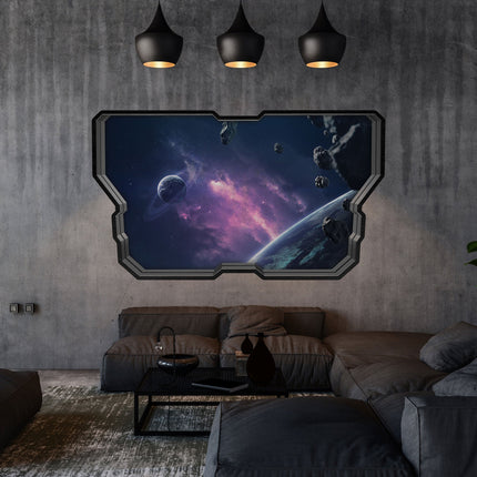 SEO. Wandtattoo Kinderzimmer Weltraum & Astronaut Design - Weltraum V2 Linkreich