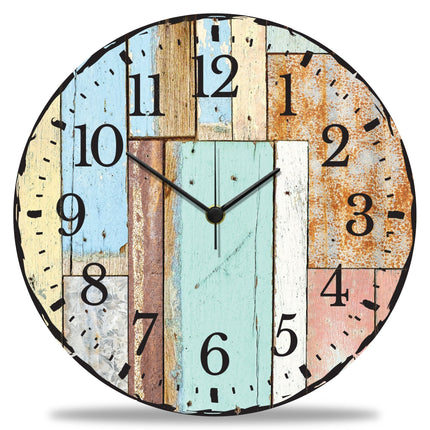 SEO. Wanduhr aus Holz Luv Vintage - UV Druck - Linkreich