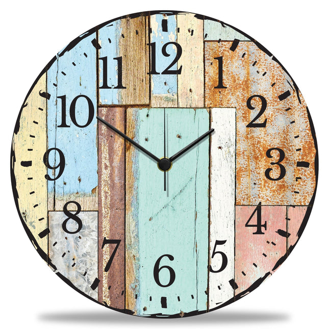 SEO. Wanduhr aus Holz Luv Vintage - UV Druck - Linkreich