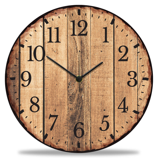 SEO. Wanduhr aus Holz Nature Love - mit UV Druck - Linkreich
