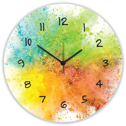 SEO. Wanduhr aus Holz Splash Love - mit UV Druck - Linkreich