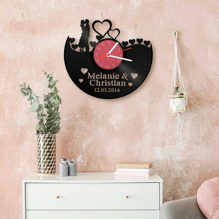 SEO. Wanduhr aus Vinyl "Ach Du Liebe Zeit" - Linkreich