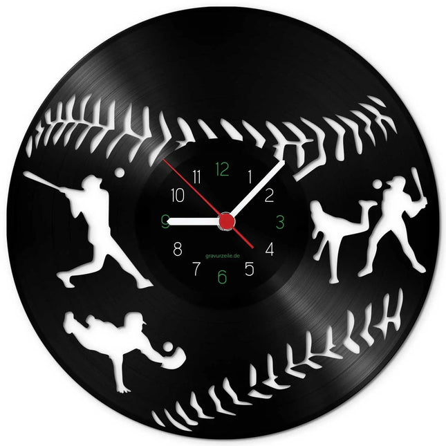 SEO. Wanduhr aus Vinyl Baseball - Linkreich