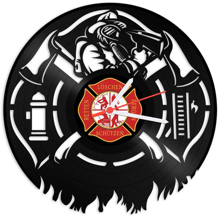 SEO. Wanduhr aus Vinyl Feuerwehr - Linkreich