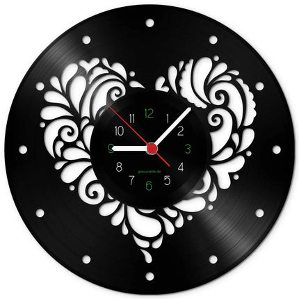 SEO. Wanduhr aus Vinyl Herzlich - Linkreich