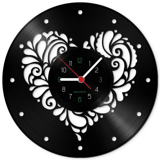 SEO. Wanduhr aus Vinyl Herzlich - Linkreich