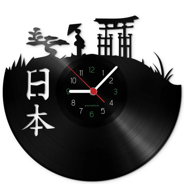 SEO. Wanduhr aus Vinyl Japan - Linkreich