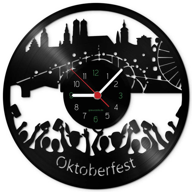 SEO. Wanduhr aus Vinyl Oktoberfest - Linkreich