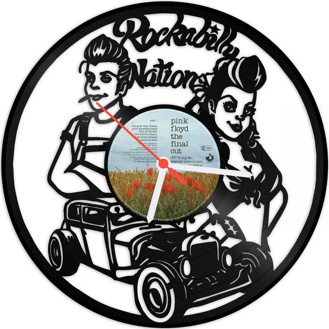 SEO. Wanduhr aus Vinyl Rockabilly - Linkreich