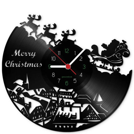 SEO. Wanduhr aus Vinyl Santa Claus - Linkreich