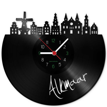 SEO. Wanduhr aus Vinyl Skyline Alkmaar - Linkreich