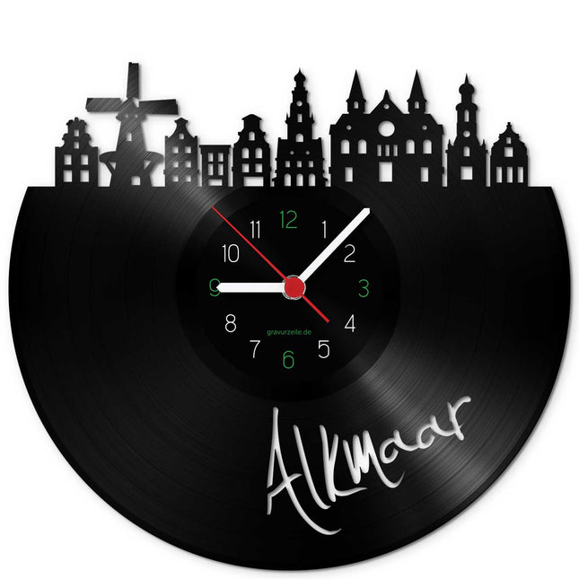 SEO. Wanduhr aus Vinyl Skyline Alkmaar - Linkreich