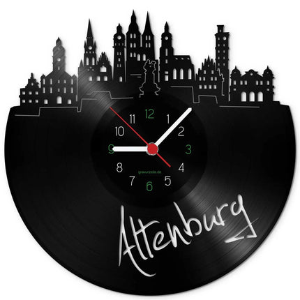 SEO. Wanduhr aus Vinyl Skyline Altenburg - Linkreich