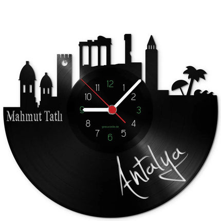 SEO. Wanduhr aus Vinyl Skyline Antalya - Linkreich