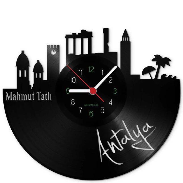 SEO. Wanduhr aus Vinyl Skyline Antalya - Linkreich