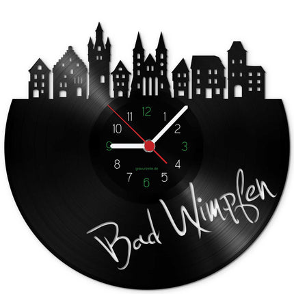 SEO. Wanduhr aus Vinyl Skyline Bad Wimpfen - Linkreich