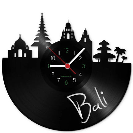 SEO. Wanduhr aus Vinyl Skyline Bali - Linkreich