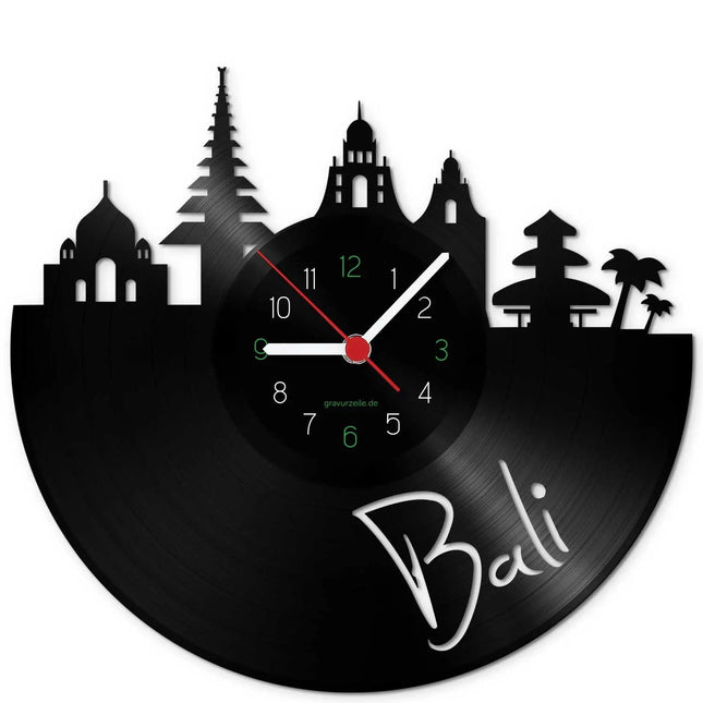 SEO. Wanduhr aus Vinyl Skyline Bali - Linkreich