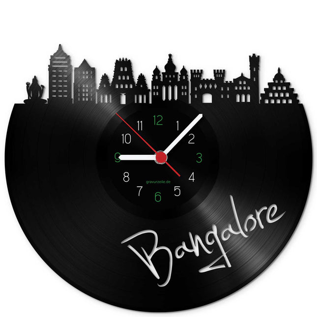 SEO. Wanduhr aus Vinyl Skyline Bangalore - Linkreich