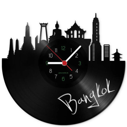 SEO. Wanduhr aus Vinyl Skyline Bangkok - Linkreich