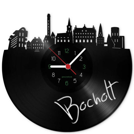 SEO. Wanduhr aus Vinyl Skyline Bocholt - Linkreich