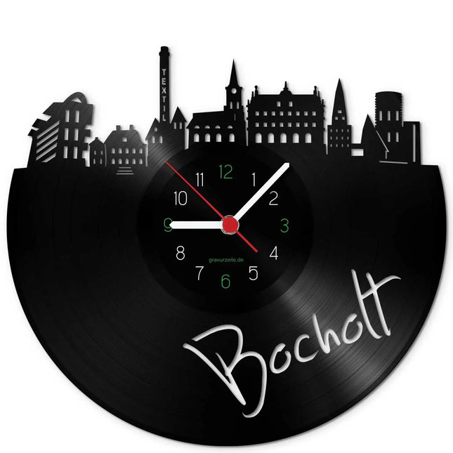 SEO. Wanduhr aus Vinyl Skyline Bocholt - Linkreich