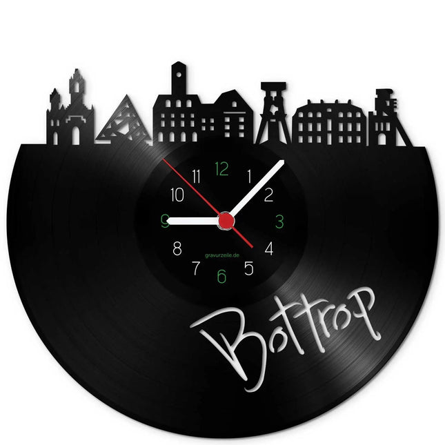 SEO. Wanduhr aus Vinyl Skyline Bottrop - Linkreich