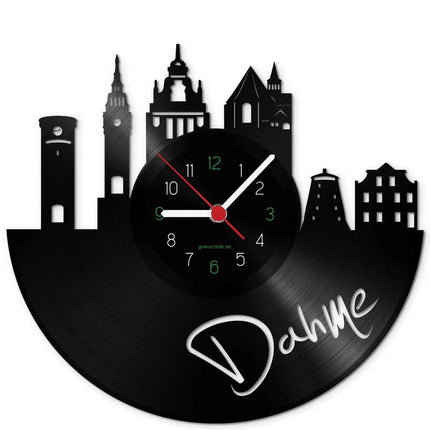 SEO. Wanduhr aus Vinyl Skyline Dahme/Mark - Linkreich