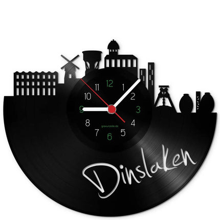 SEO. Wanduhr aus Vinyl Skyline Dinslaken - Linkreich