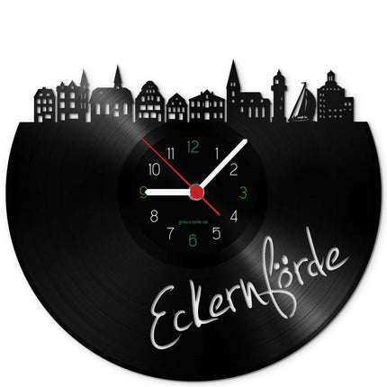SEO. Wanduhr aus Vinyl Skyline Eckernförde - Linkreich