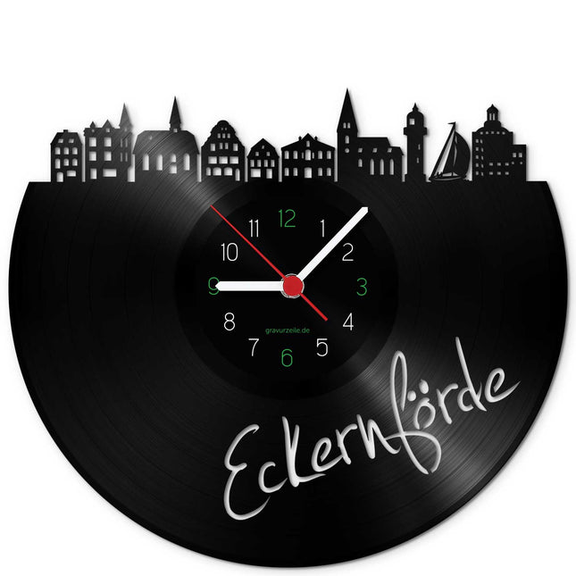 SEO. Wanduhr aus Vinyl Skyline Eckernförde - Linkreich