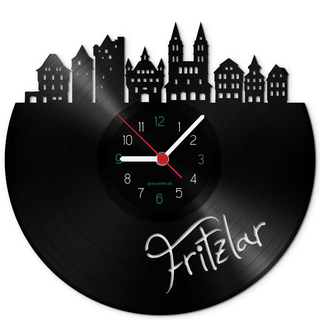 SEO. Wanduhr aus Vinyl Skyline Fritzlar - Linkreich
