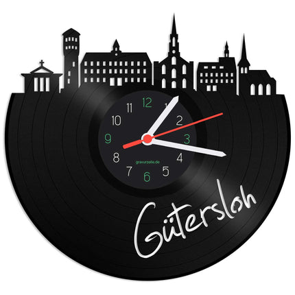 SEO. Wanduhr aus Vinyl Skyline Gütersloh - Linkreich