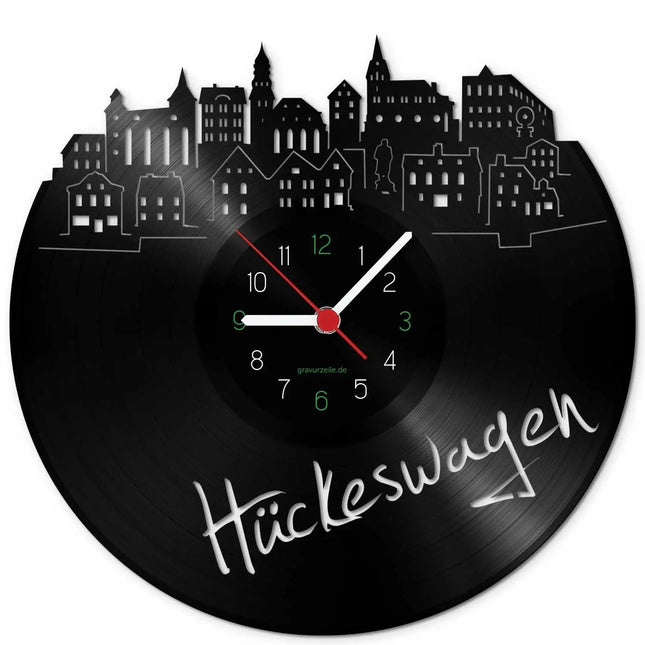 SEO. Wanduhr aus Vinyl Skyline Hückeswagen - Linkreich