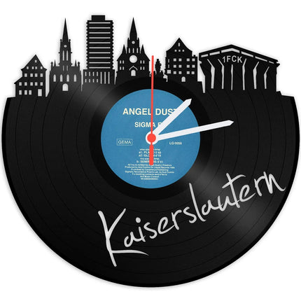 SEO. Wanduhr aus Vinyl Skyline Kaiserslautern - Linkreich